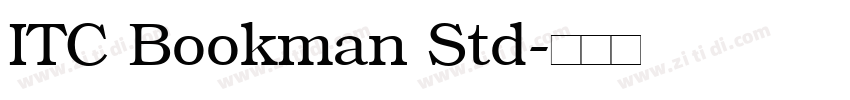 ITC Bookman Std字体转换